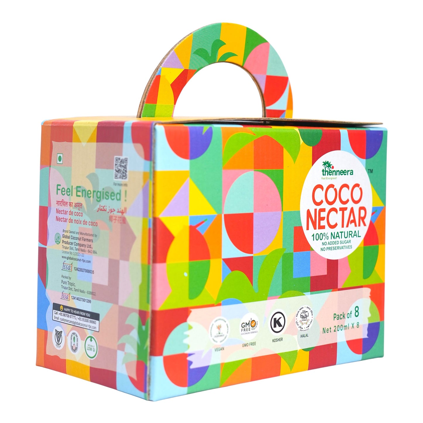 Thenneera (Coco Neera) – 200ml Natural Energy Drink Gift Box (Pack 0f 8 - 1 box)