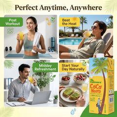 Thenneera Organic Energy Drink, 200ml | Pack of 30 | Rich in Electrolytes & Anti-Oxidants | Pure & Refreshing nutrient-rich Coconut Sap | No Added Sugar, Preservative & Flavour| Naturally Gluten Free