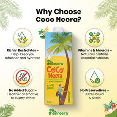 Thenneera Organic Energy Drink, 200ml | Pack of 30 | Rich in Electrolytes & Anti-Oxidants | Pure & Refreshing nutrient-rich Coconut Sap | No Added Sugar, Preservative & Flavour| Naturally Gluten Free