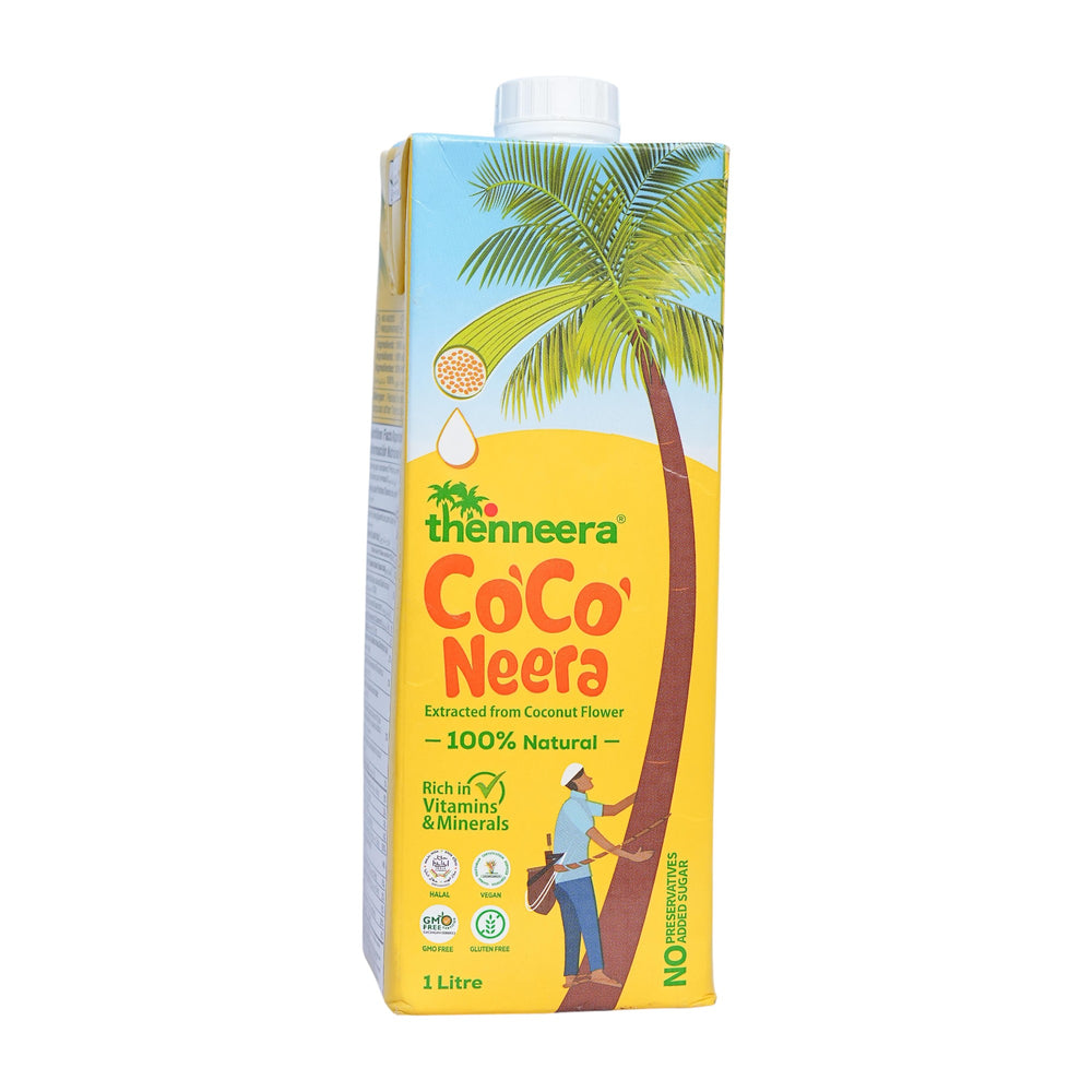Thenneera 1L Natural Neera Drink – Front Bottle View
