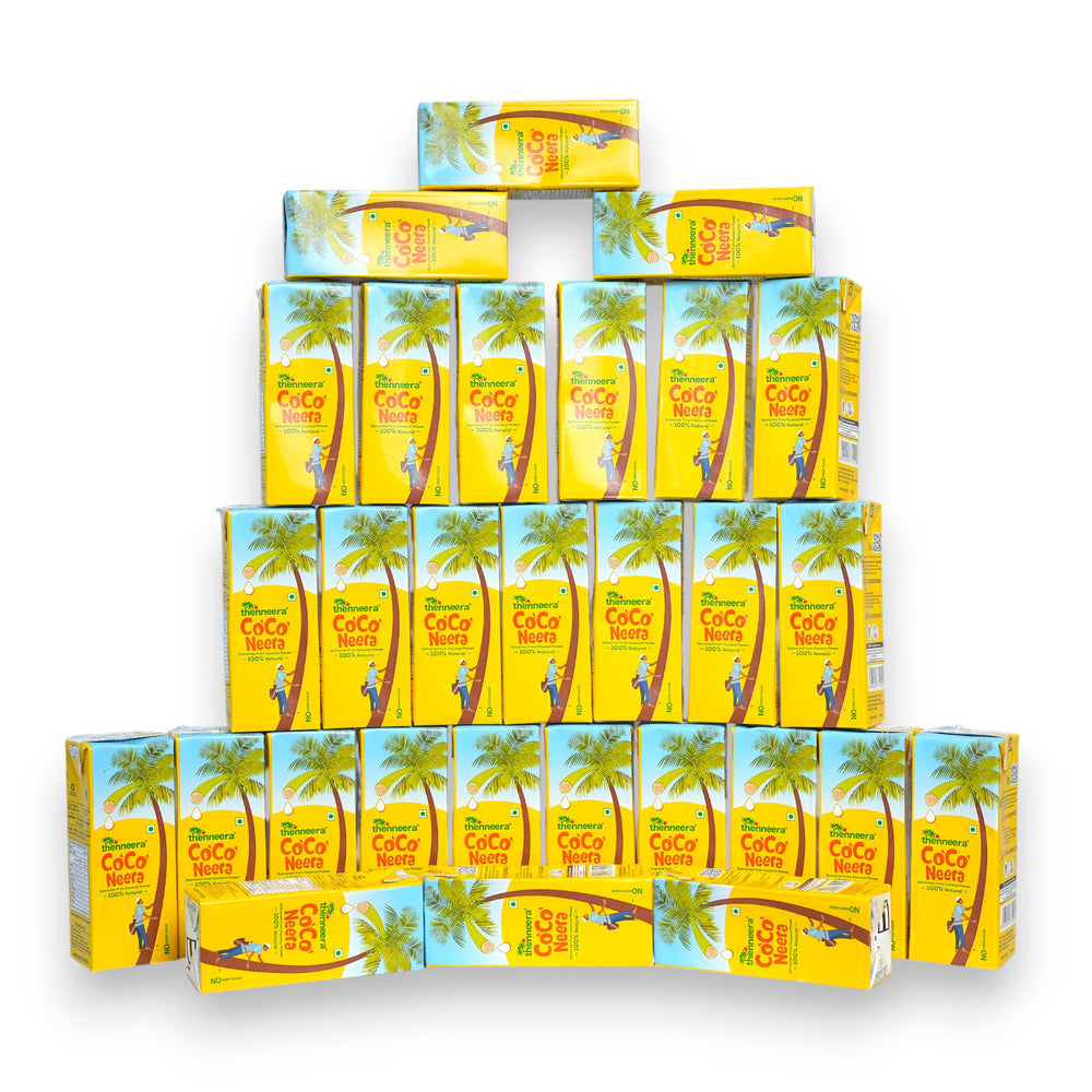 Thenneera 200ml pack of 30 Natural Neera Drink – Front Bottle View